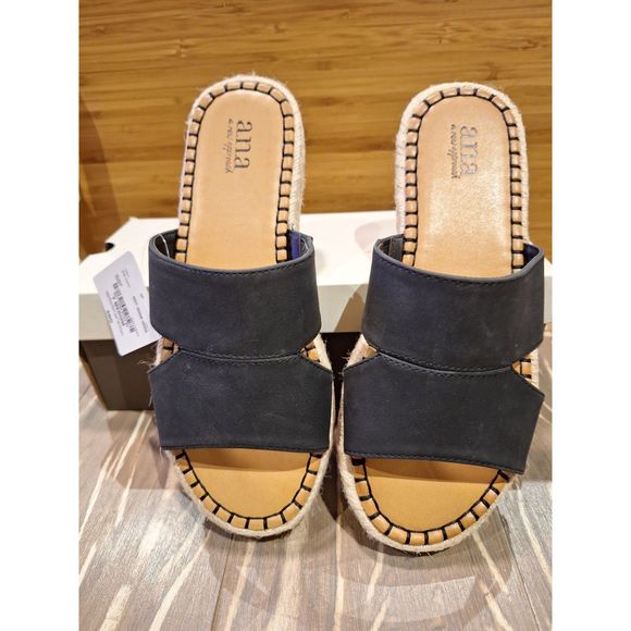 A.N.A. Black Sandal NWT and Box SZ 7 - Picture 4 of 8